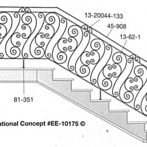 Iron Stair Handrails 81-351