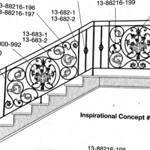 Iron Stair Handrails Handrails 81-351