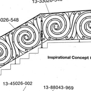 Iron Stair Handrails 37010