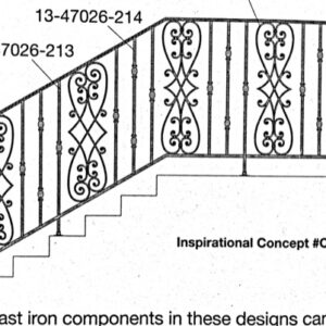 Iron Stair Handrails 33575