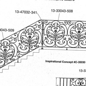 Iron Stair Handrails 35030