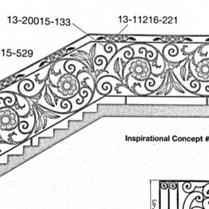 Iron Stair Handrails 33529