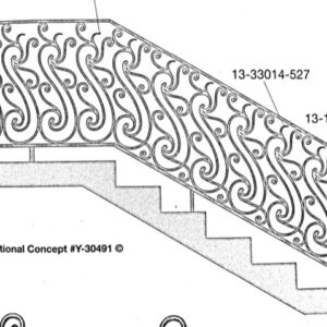 Iron Stair Handrails 30491