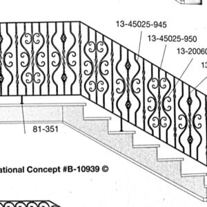 Iron Stair Handrails 10939