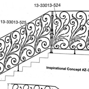 Iron Stair Handrail 35032